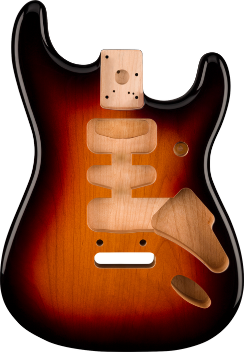 Fender Deluxe Series Stratocaster® HSH, Alder Body, 2-Point Bridge Mount, 3-Color Sunburst