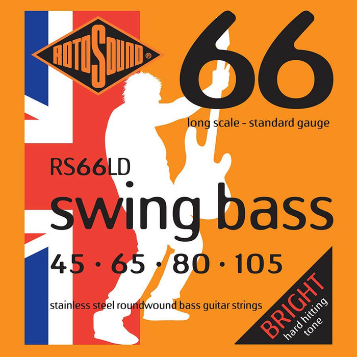 Rotosound RS66LD Swing Bass 66 string set electric bass stainless steel 45-105