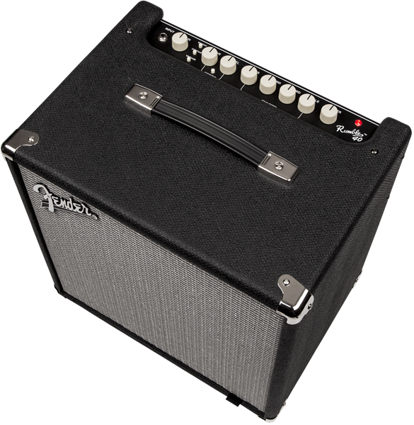 Fender Rumble™ 40 Bass Amplifier (V3), 230V EUR, Black/Silver