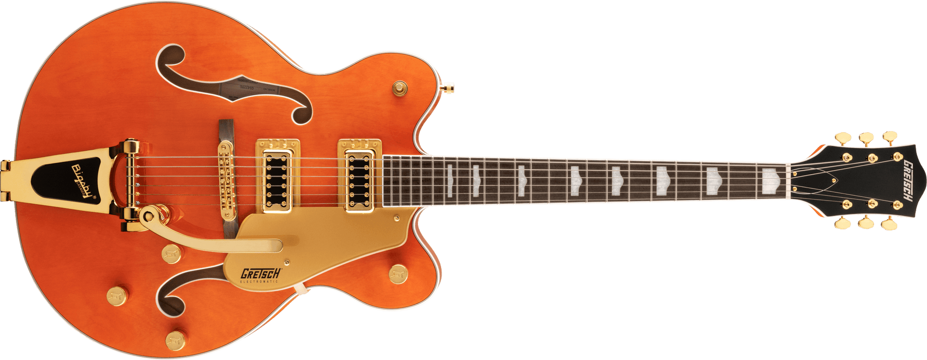 Gretsch  G5422TG Electromatic® Classic Hollow Body Double-Cut with Bigsby® and Gold Hardware, Laurel Fingerboard, Orange Stain