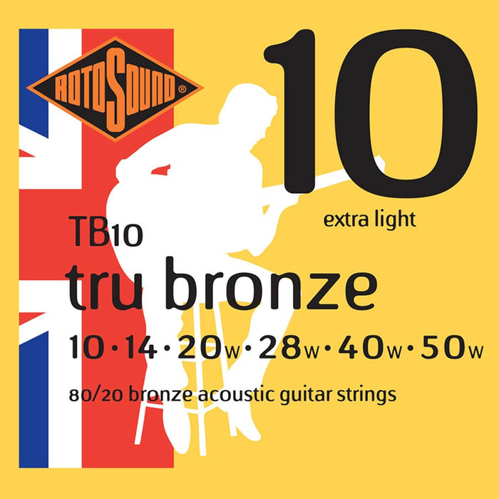 Rotosound Tru Bronze String Set Acoustic 80/20 bronze 10-50