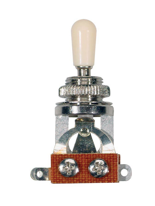 Electric Guitar Toggle Switch 3-way, with Ivory Poker Chip and Cap - Chrome | Made in Japan