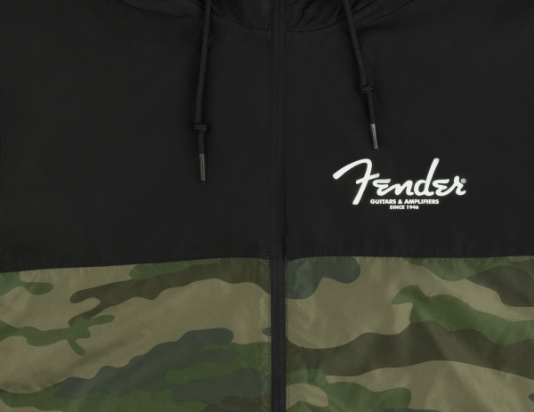 Fender® Windbreaker, Camo and Black