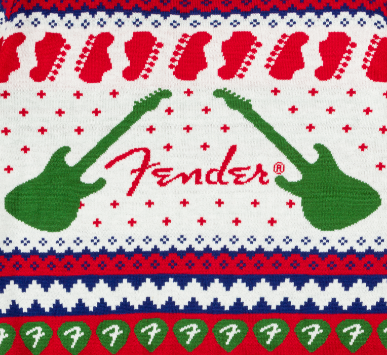 Fender® Ugly Christmas Sweater - White
