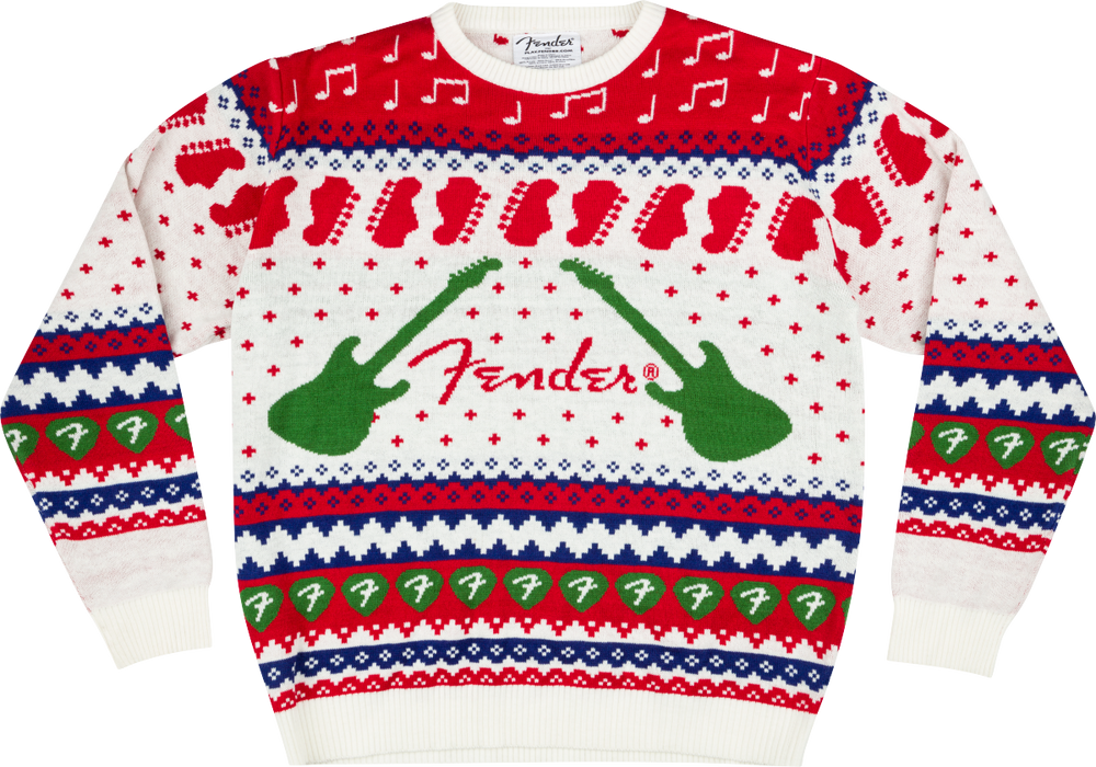 Fender® Ugly Christmas Sweater - White