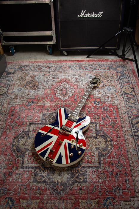 2014 Epiphone Union Jack Sheraton Noel Gallagher E212T - Pre-owned