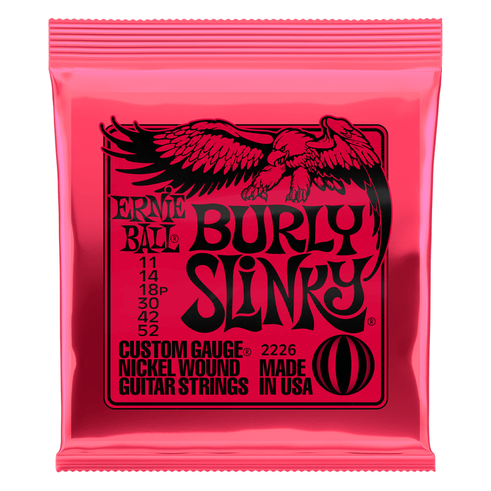 Ernie Ball Burly Slinky Electric Guitar Strings 11-52