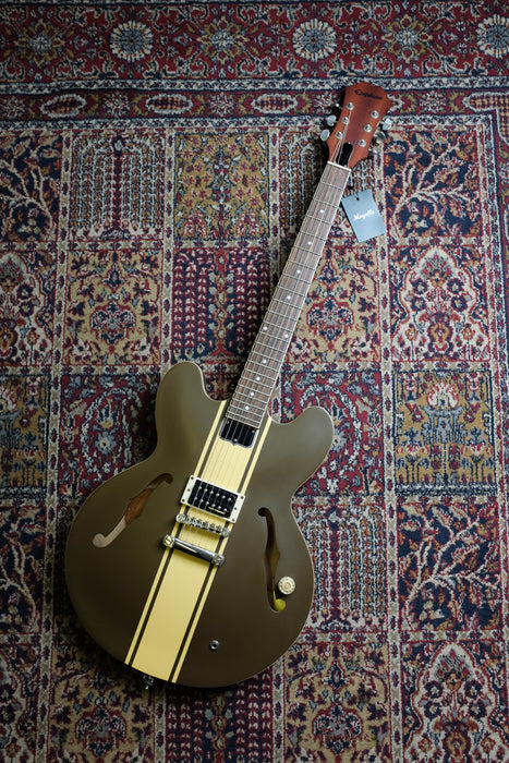 2012 Epiphone ES-333 Tom Delonge Signature Semi-Hollow Olive Satin