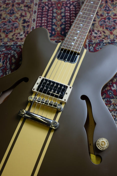 2012 Epiphone ES-333 Tom Delonge Signature Semi-Hollow Olive Satin