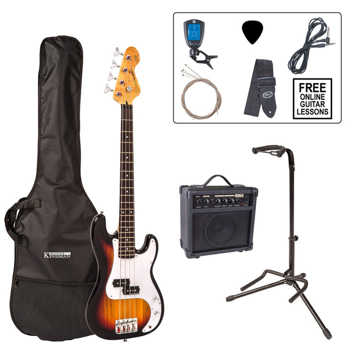 Encore EBP-E20 Bass Starter Guitar Pack - Sunburst