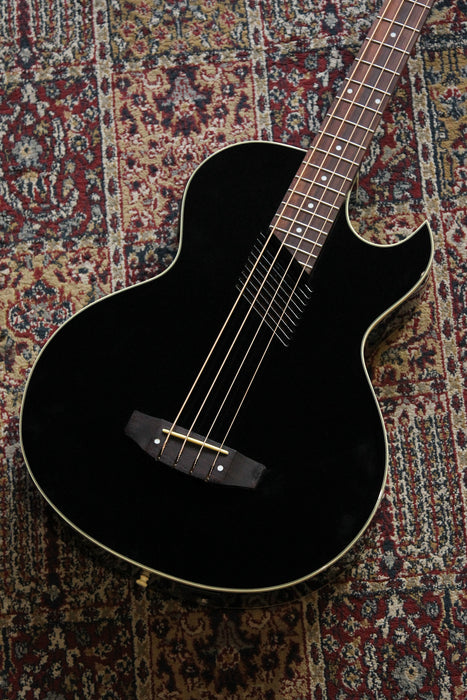 2000's Washburn AB-10 Electro Acoustic Bass Thinline - Black