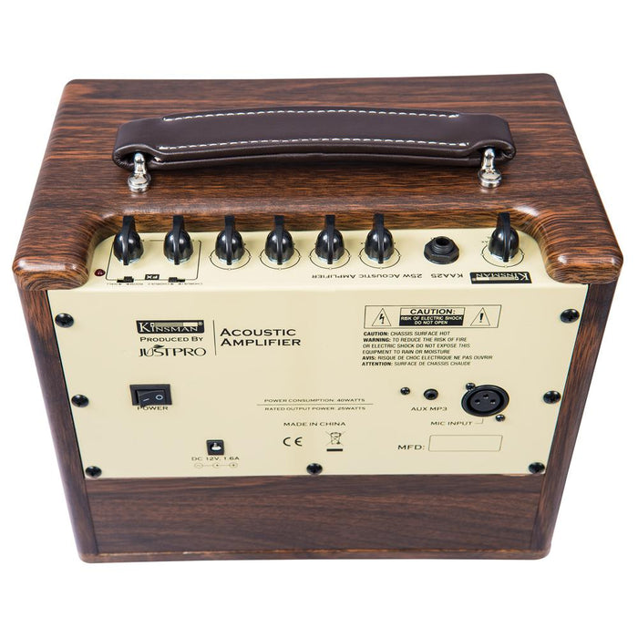 Kinsman 25w Acoustic Amp ~ Mains/Battery Power/Bluetooth® ~ Wood