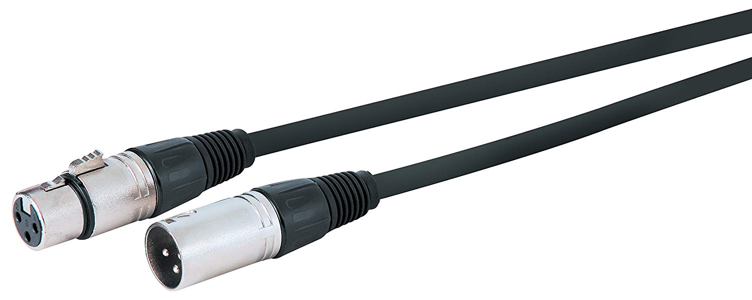 Kinsman Black Microphone Cable  - 20ft 6m