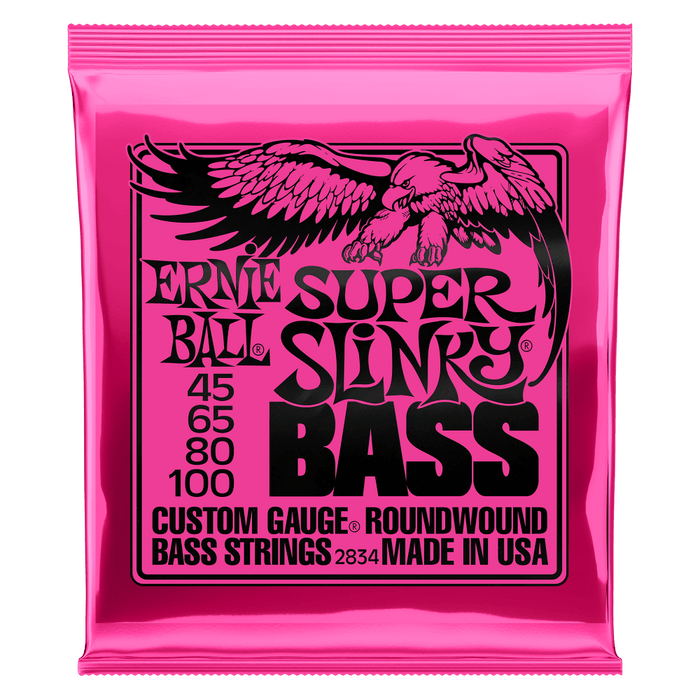 Super Slinky Nickel Wound Electric Bass Strings - 45-100