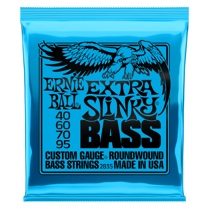 Extra Slinky Nickel Wound Electric Bass Strings - 40-95