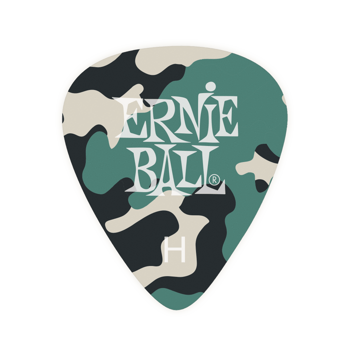 Ernie Ball Camouflage Heavy Pick Pack (Pack of 12)