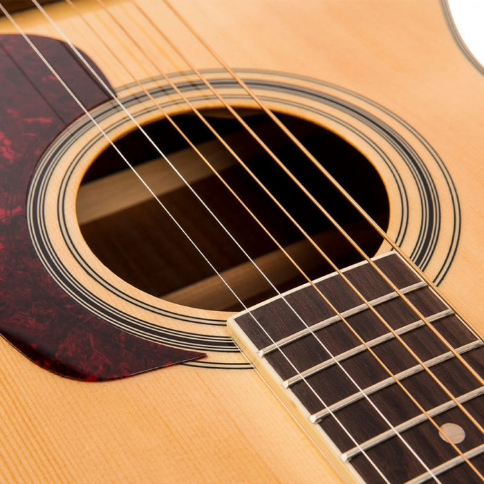 Vintage Acoustic Guitar V300 - Solid Spruce Top - Natural -