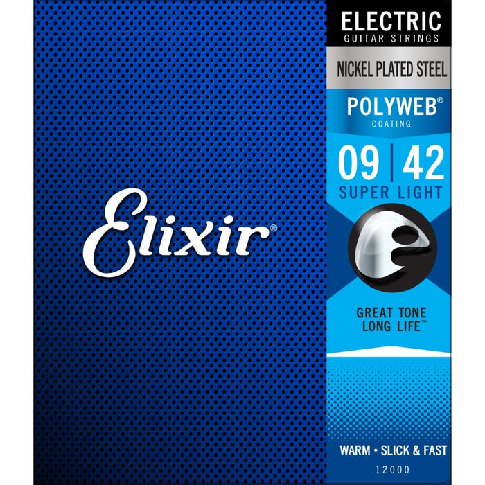Elixir - Electric Polyweb Super Light Strings 9 - 42