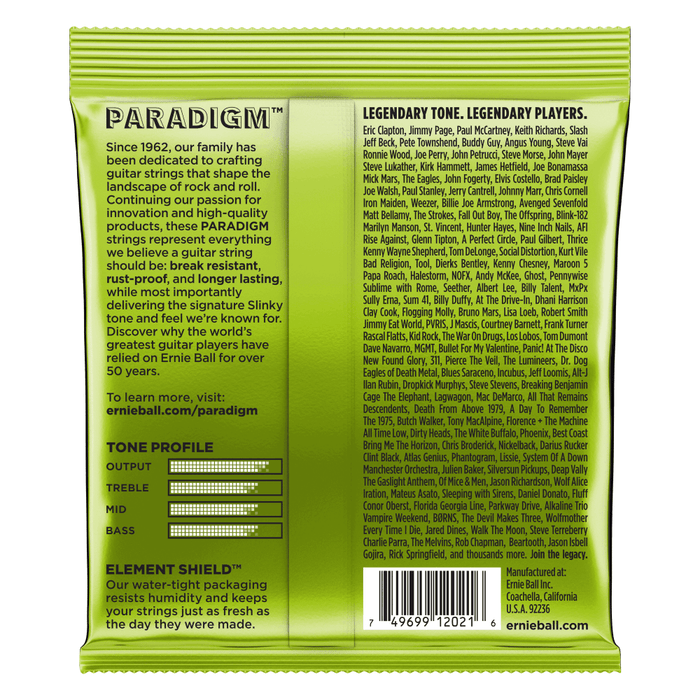 Ernie Ball Paradigm Regular Slinky Electric Guitar Strings 10-46