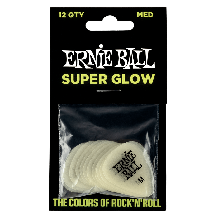 Ernie Ball Pick Pack Super Glow Medium ( Pack of 12 )
