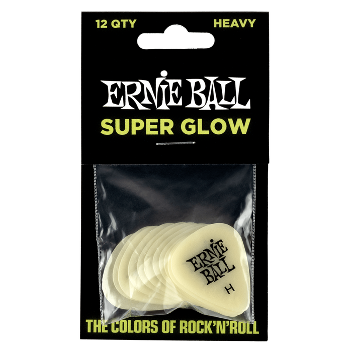 Ernie Ball Pick Pack Super Glow Heavy ( Pack of 12 )